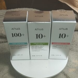 Anua 100+ Serum Set - Silver, Brown, Green